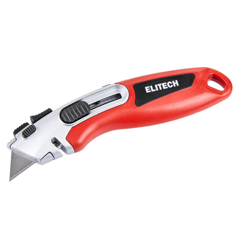Нож строительный ELITECH 410601 трапеция