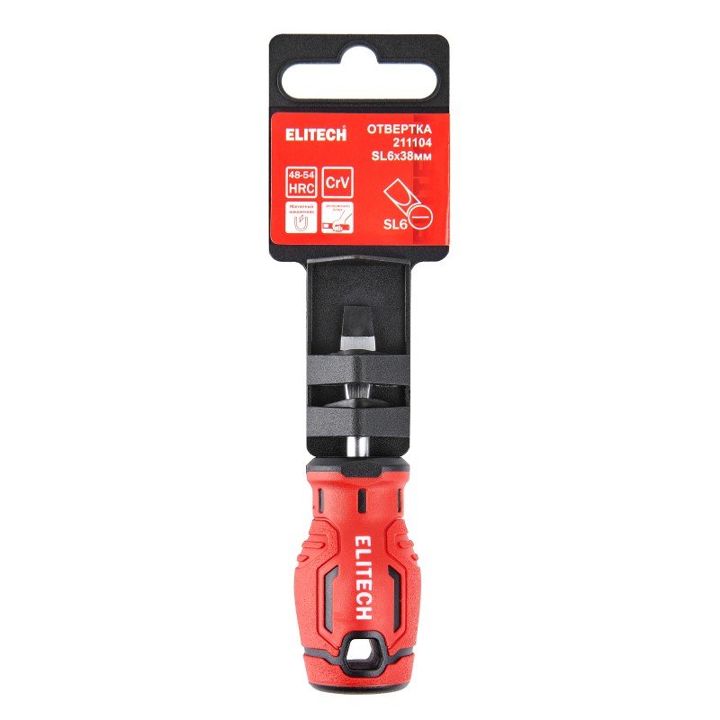 Отвертка Elitech 211104 SL6х38 мм