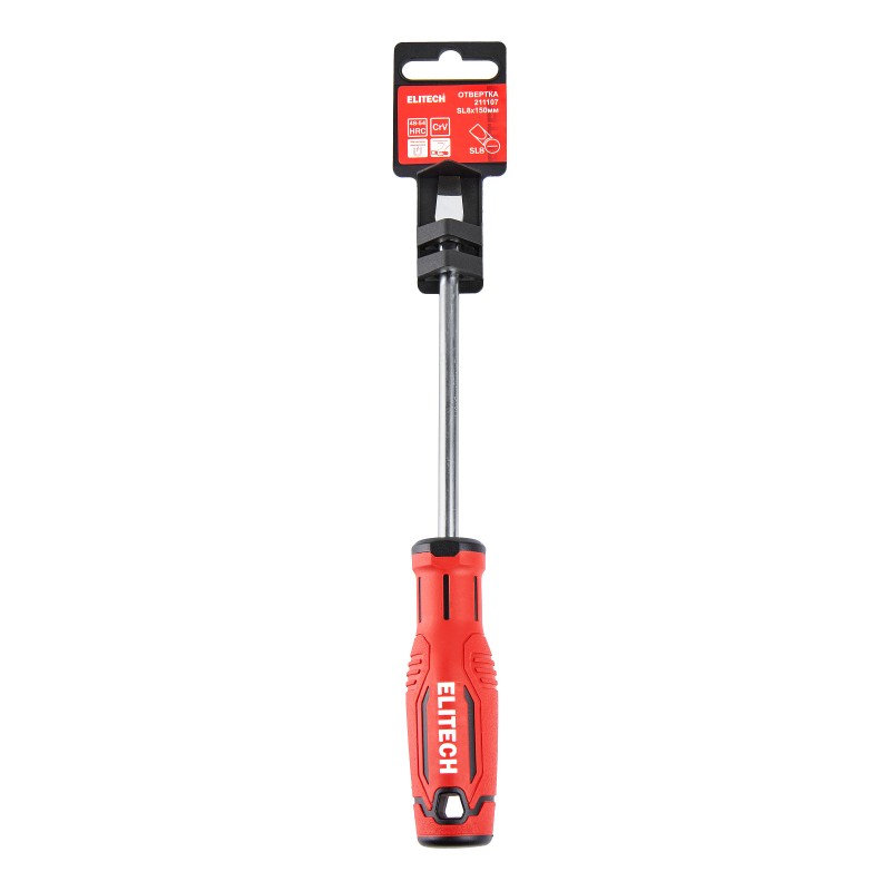 Отвертка Elitech 211107 SL8х150 мм
