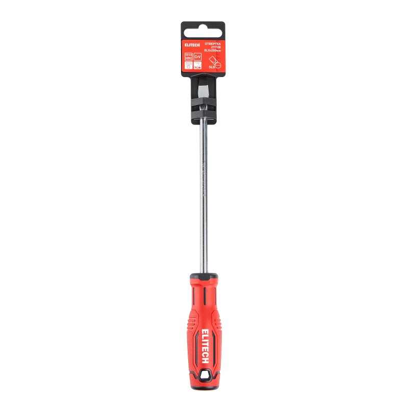 Отвертка Elitech 211108 SL8х200 мм