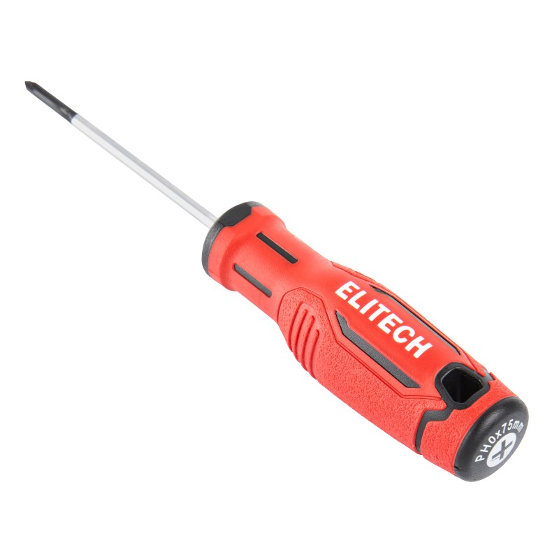 Отвертка Elitech 211201 PH0х75 мм