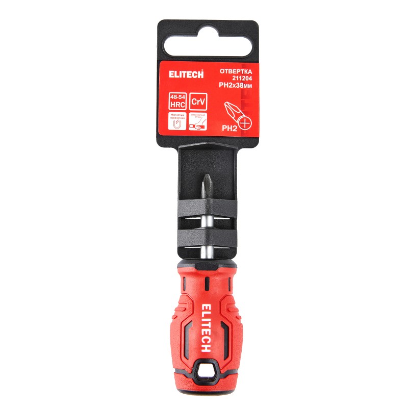 Отвертка Elitech 211204 PH2х38 мм