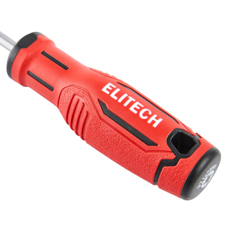 Отвертка Elitech 211302 PZ1х75 мм