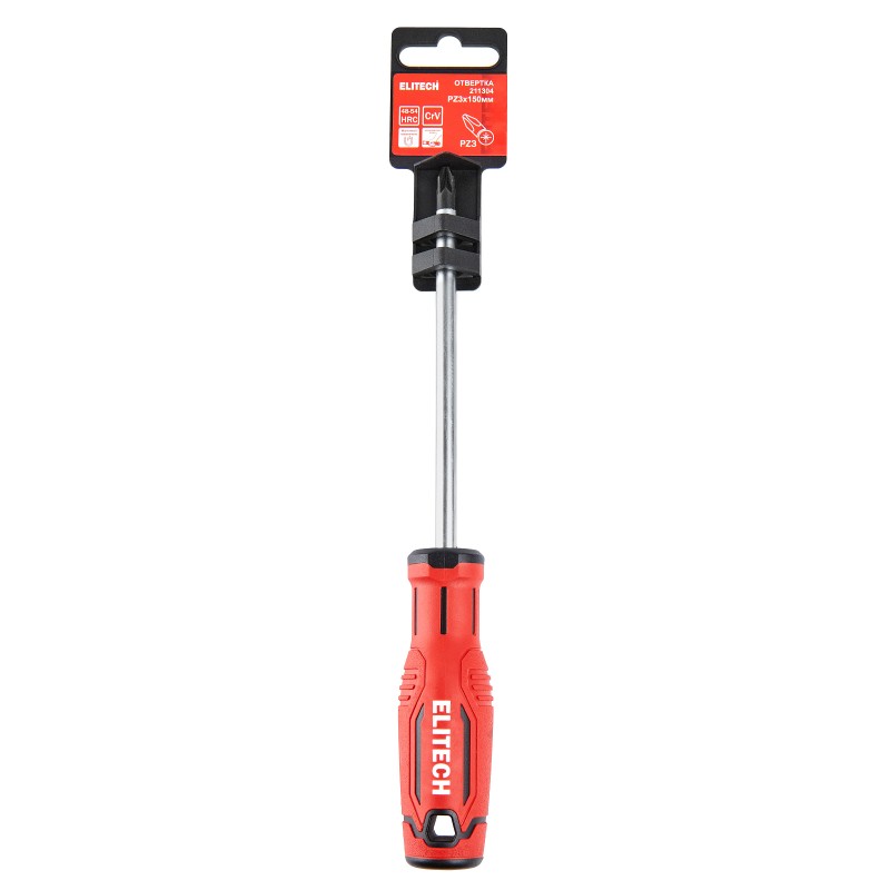 Отвертка Elitech 211304 PZ3х150 мм