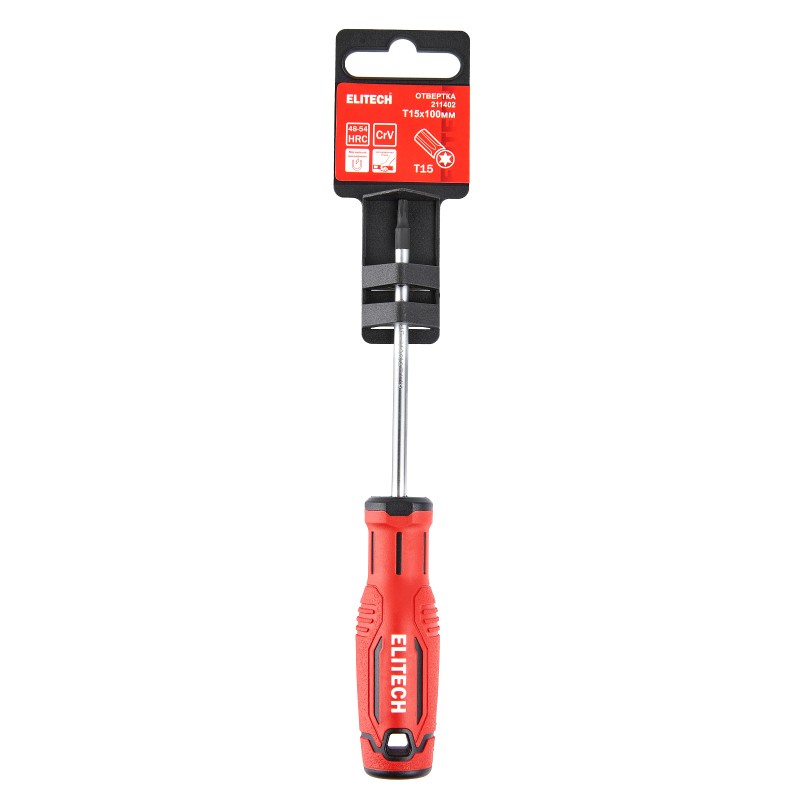 Отвертка Elitech 211402 T15х100 мм