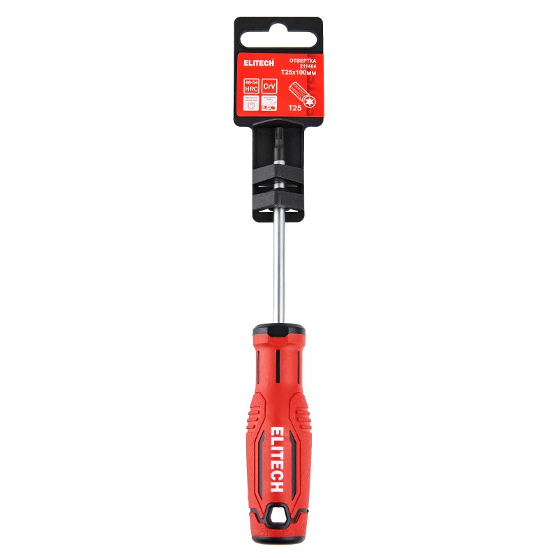 Отвертка Elitech 211404 T25х100 мм