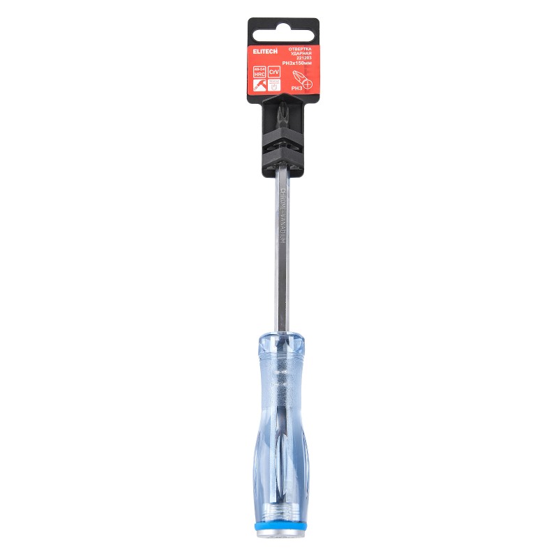 Отвертка ударная ELITECH 221203 PH3х150 мм
