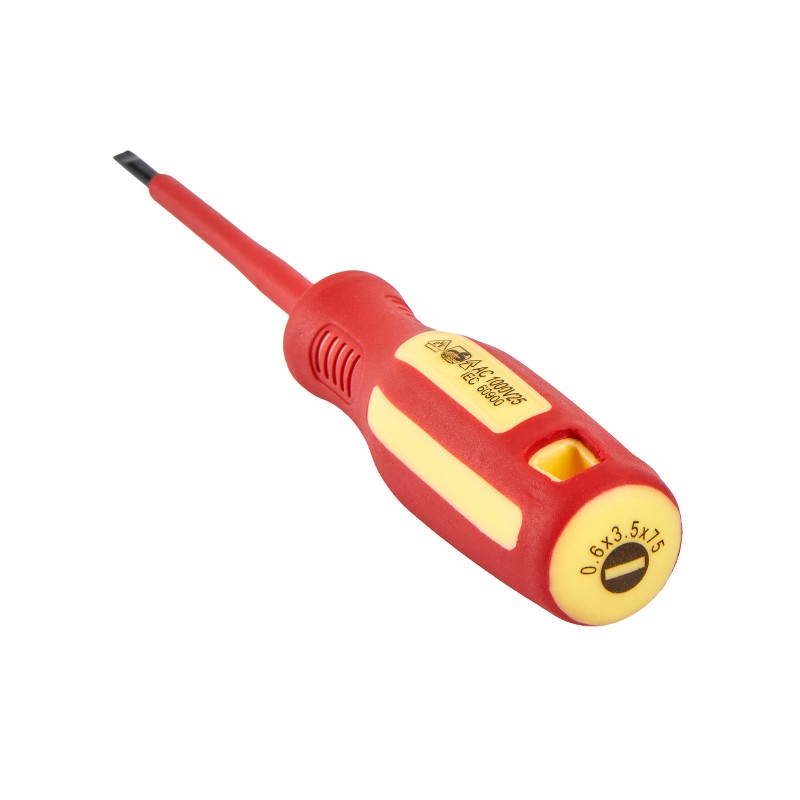 Отвертка диэлектрическая ELITECH 231101 SL3.5х75 мм