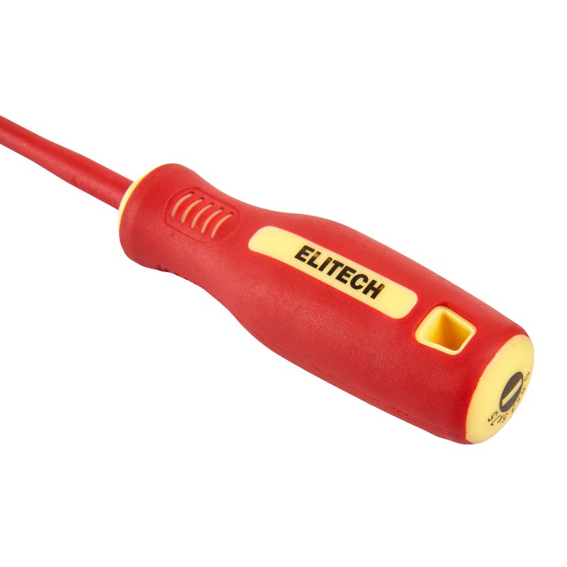 Отвертка диэлектрическая ELITECH 231101 SL3.5х75 мм