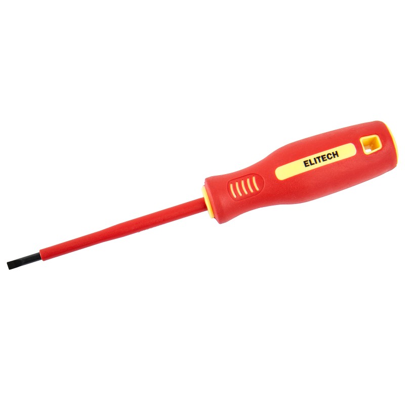 Отвертка диэлектрическая ELITECH 231102 SL4х100 мм