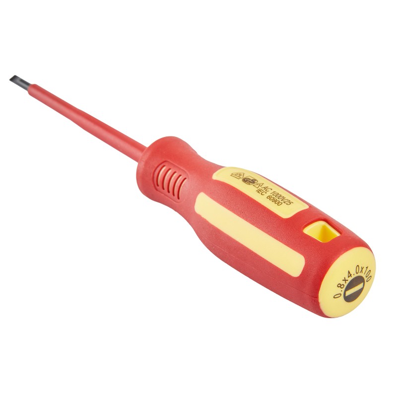 Отвертка диэлектрическая ELITECH 231102 SL4х100 мм
