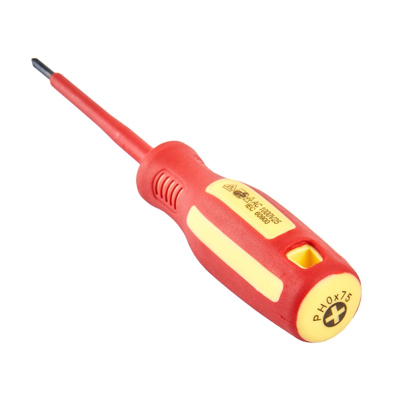 Отвертка диэлектрическая ELITECH 231201 PH0х75 мм