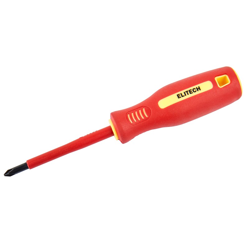 Отвертка диэлектрическая ELITECH 231202 PH1х80 мм