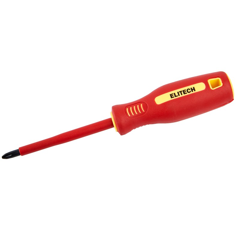 Отвертка диэлектрическая ELITECH 231203 PH2х100 мм
