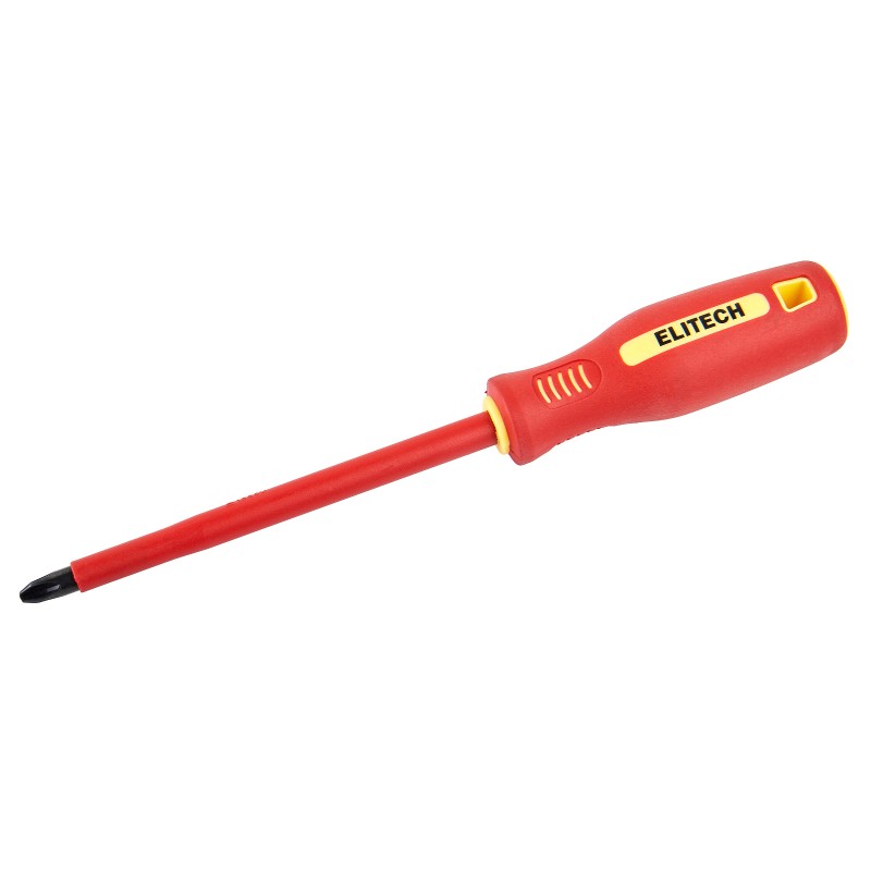Отвертка диэлектрическая ELITECH 231204 PH3х150 мм