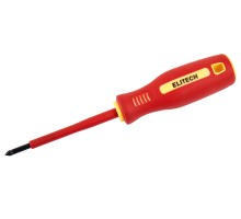 Отвертка диэлектрическая ELITECH 231301 PZ0х75 мм