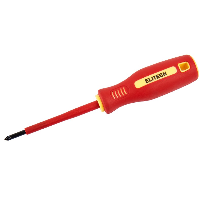 Отвертка диэлектрическая ELITECH 231301 PZ0х75 мм