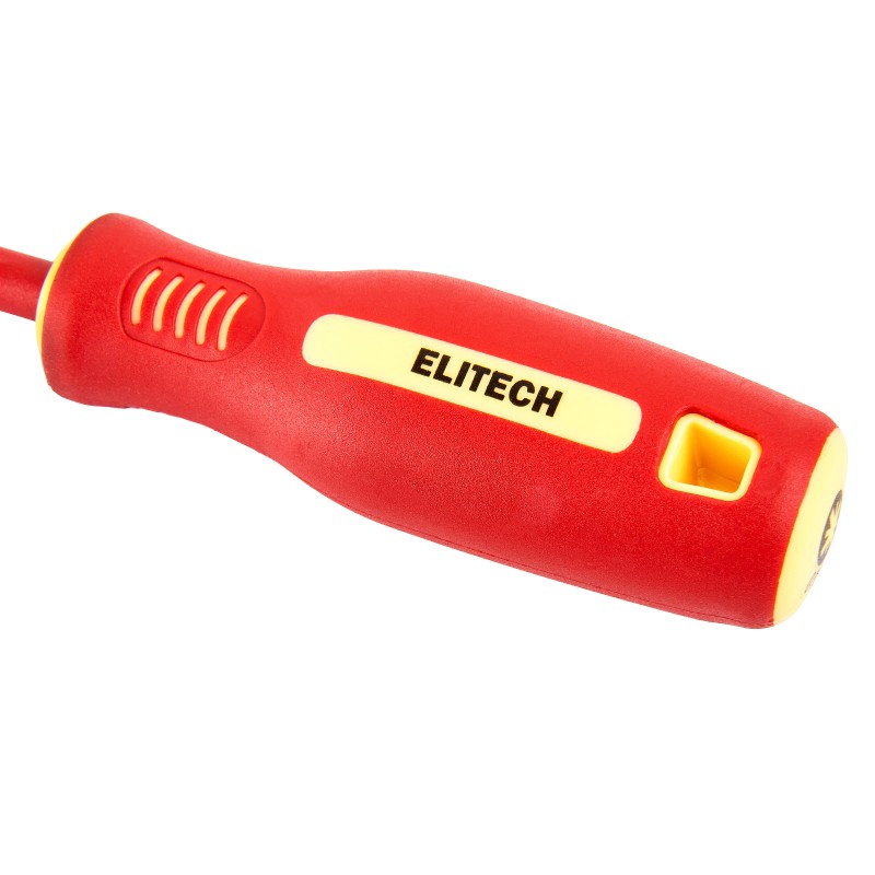Отвертка диэлектрическая ELITECH 231302 PZ1х80 мм