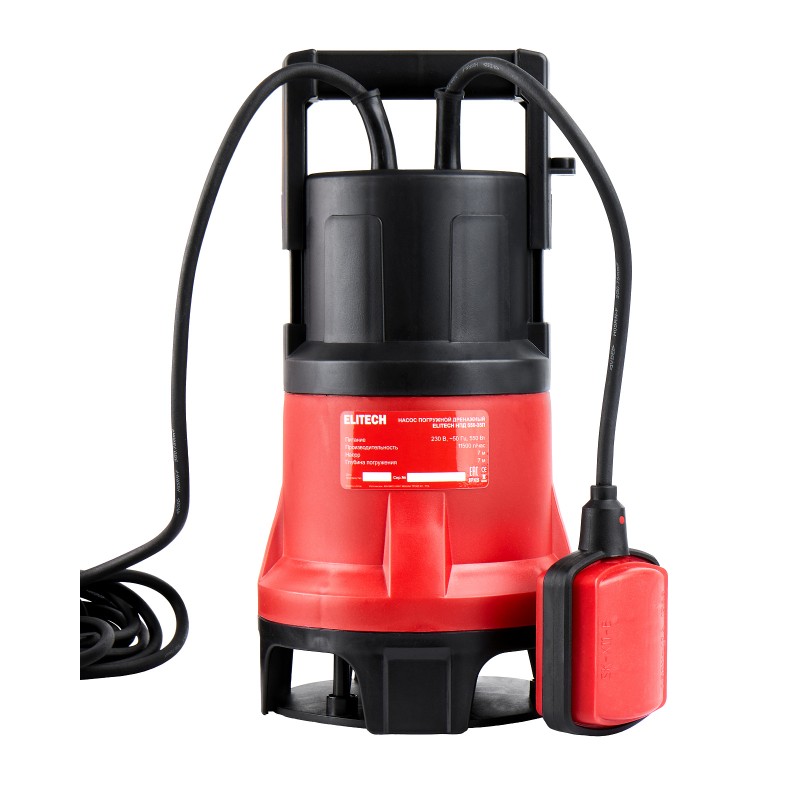 Погружной дренажный насос Elitech НПД 550-35П