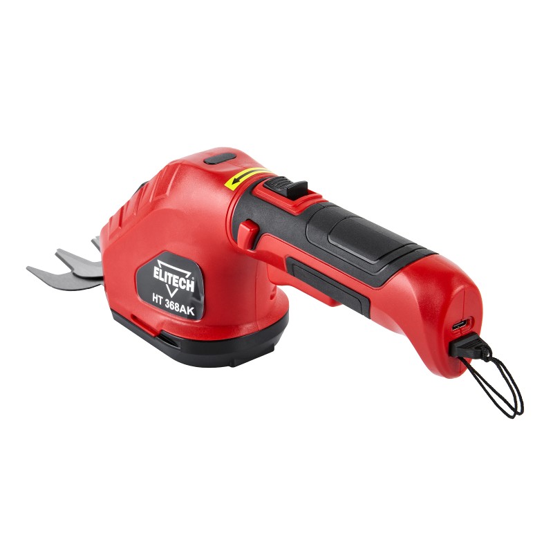 Аккумуляторные ножницы для травы и кустов Elitech НТ 368АК (E1604.001.00)