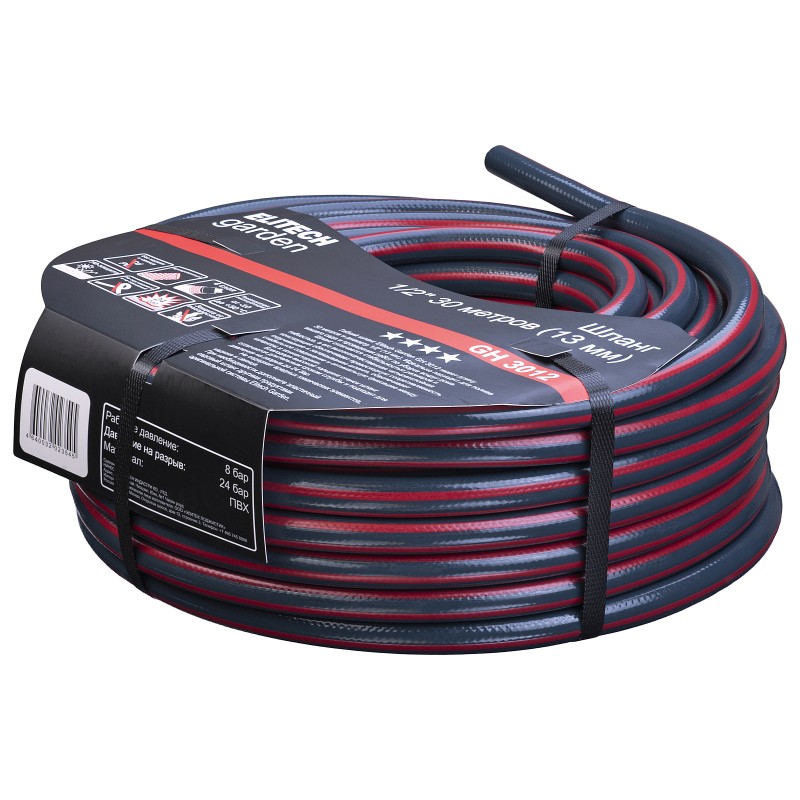 Шланг садовый 1/2 30 м ELITECH Garden GH 3012