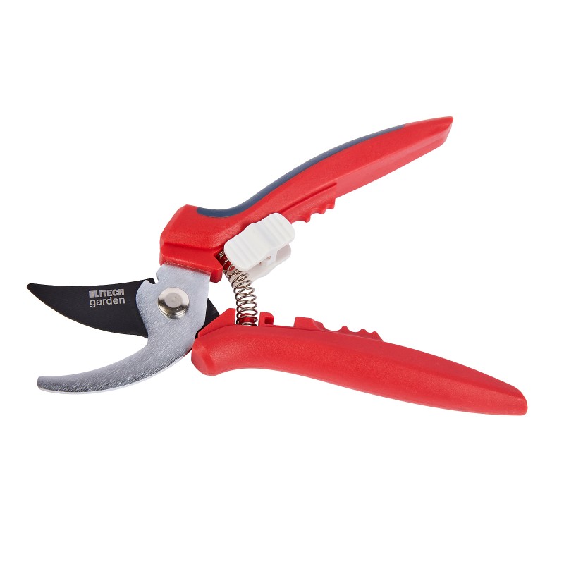 Секатор плоскостной с отверстиями для снятия шипов роз ELITECH Garden PB 02