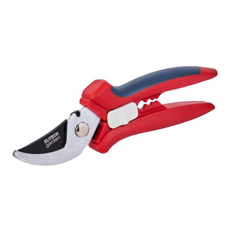 Секатор плоскостной с отверстиями для снятия шипов роз ELITECH Garden PB 02