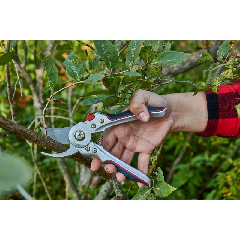 Секатор плоскостной пружинный металлический ELITECH Garden PB 04