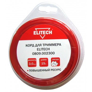 Корд для триммера Elitech 0809.002300