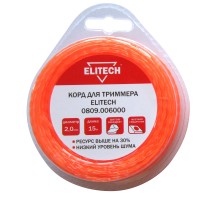Корд для триммера Elitech 0809.006000