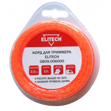 Корд для триммера Elitech 0809.006000