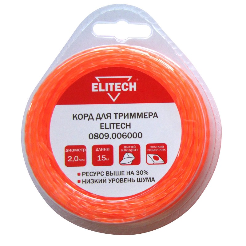 Корд для триммера Elitech 0809.006000