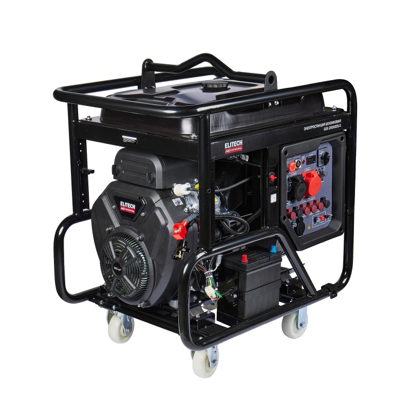 Бензиновый генератор ELITECH GES 25000ЕS-3