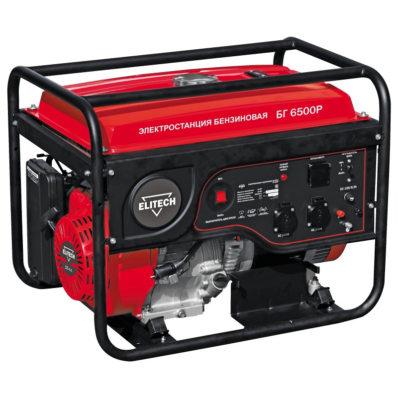 Бензиновый генератор Elitech БГ 6500Р