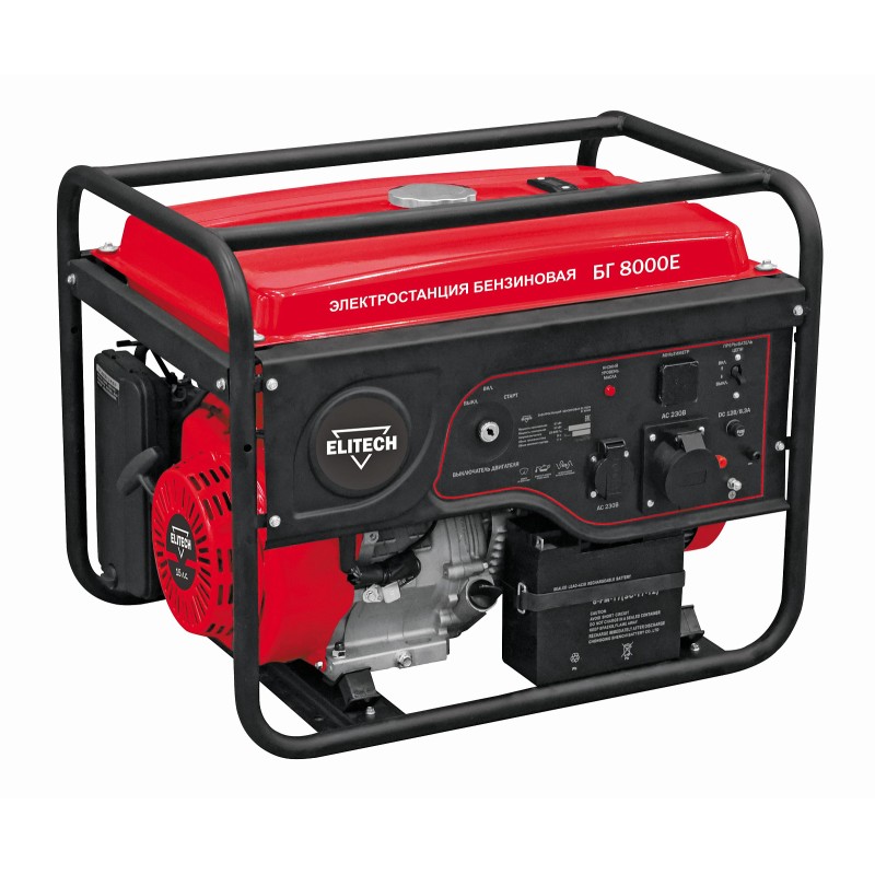 Бензиновый генератор Elitech БГ 8000Е