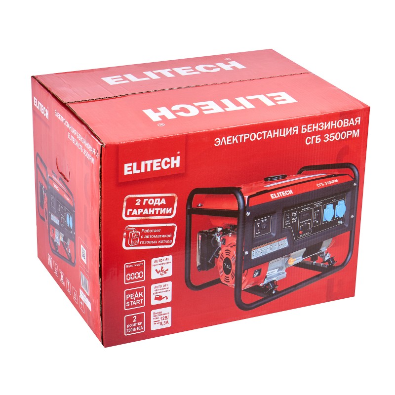 Бензиновый генератор Elitech СГБ 3500РМ