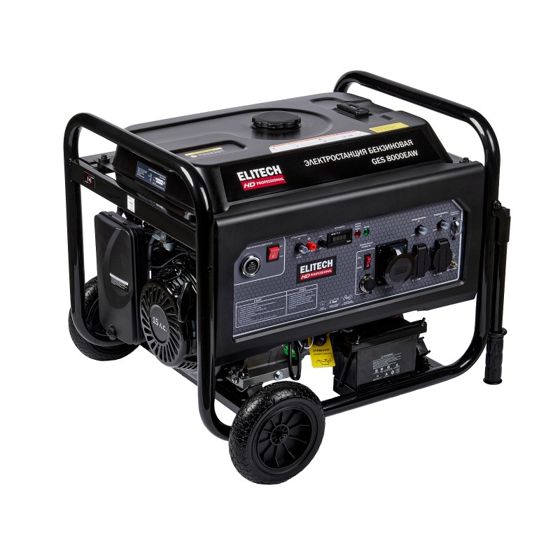 Бензиновый генератор ELITECH GES 8000EAW