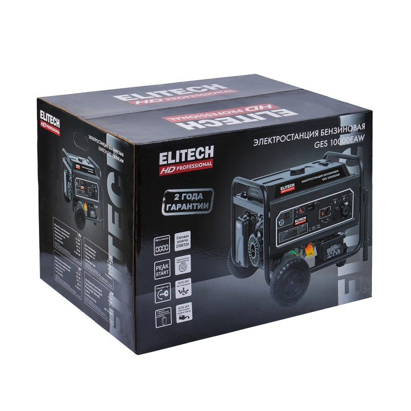 Бензиновый генератор ELITECH GES 10000ЕAW