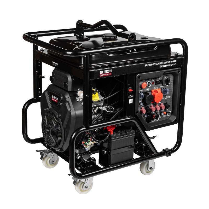 Бензиновый генератор Elitech GES 25000EAWS-3