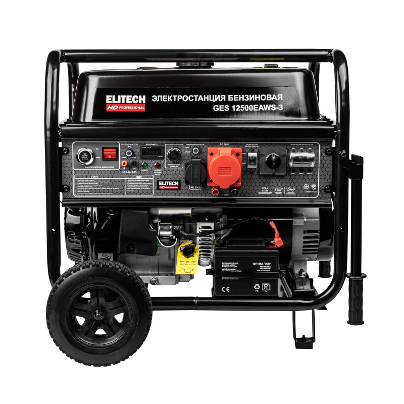 Бензиновый генератор Elitech GES 12500EAWS-3