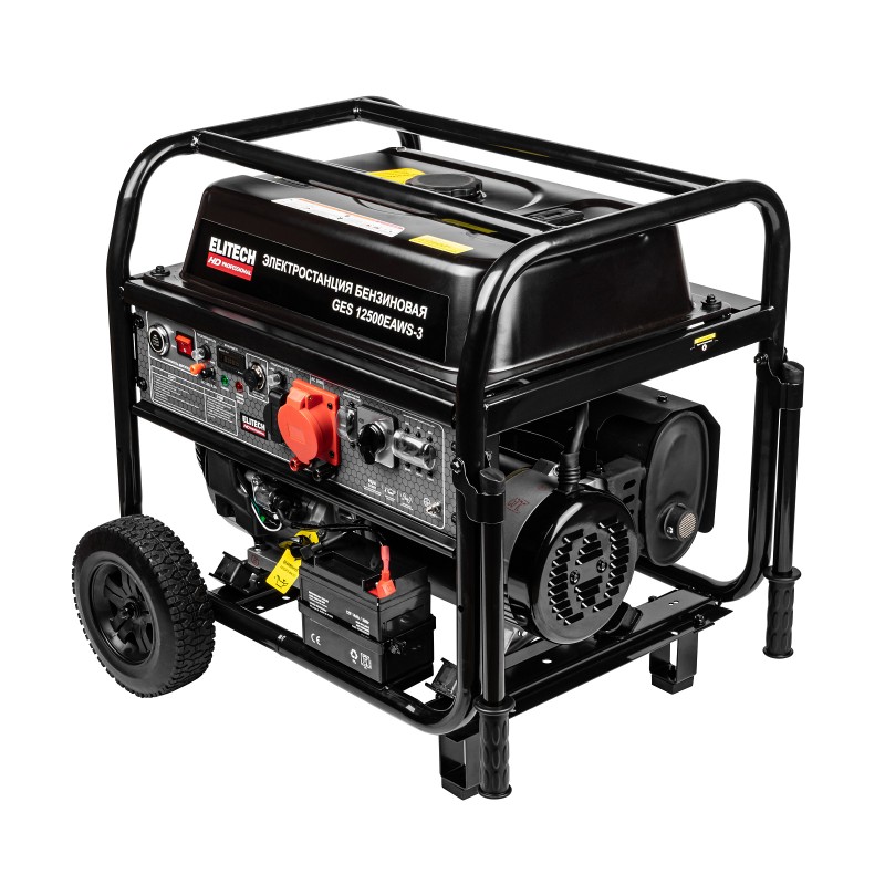 Бензиновый генератор Elitech GES 12500EAWS-3