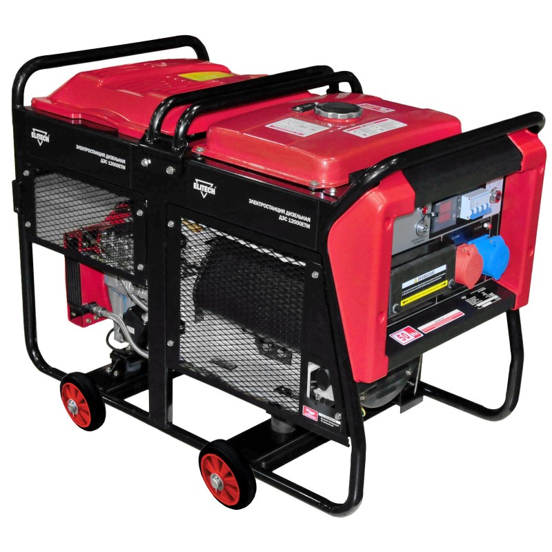 Дизельный генератор Elitech ДЭС 12000ЕТМ