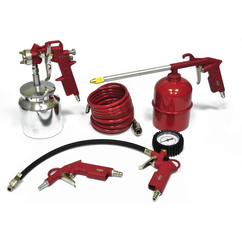 Набор пневмоинструмента из 5-ти предметов Elitech 0704.012100