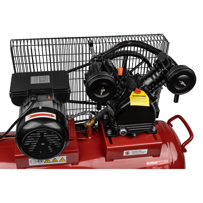 Компрессор ременной масляный Elitech КПР 400-100-2.2