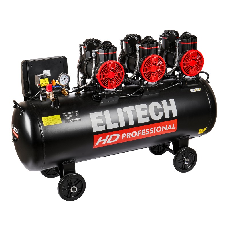 Безмасляный малошумный компрессор Elitech ACF 900-160S