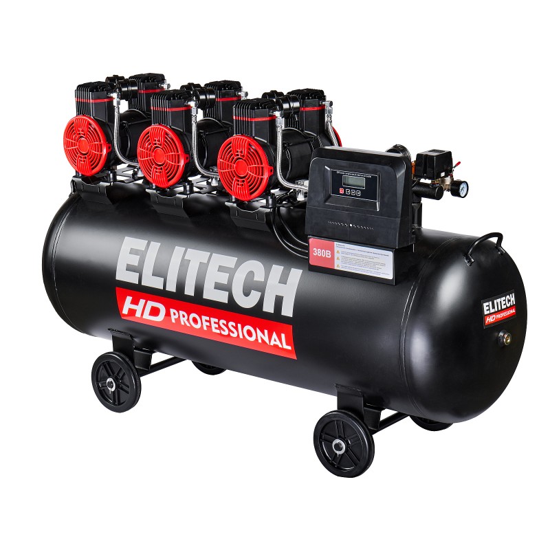 Безмасляный малошумный компрессор Elitech ACF 900-200S