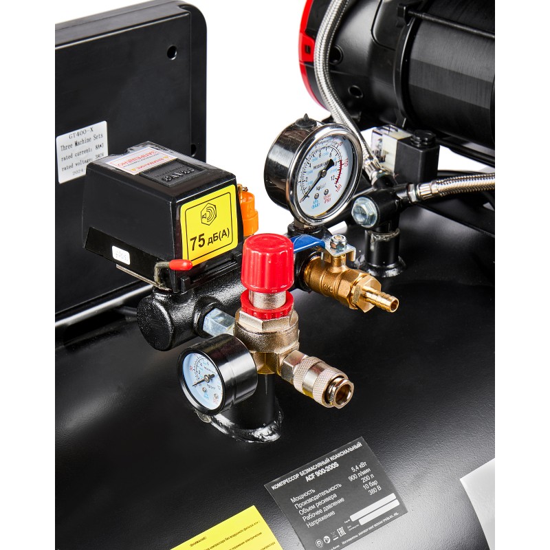 Безмасляный малошумный компрессор Elitech ACF 900-200S