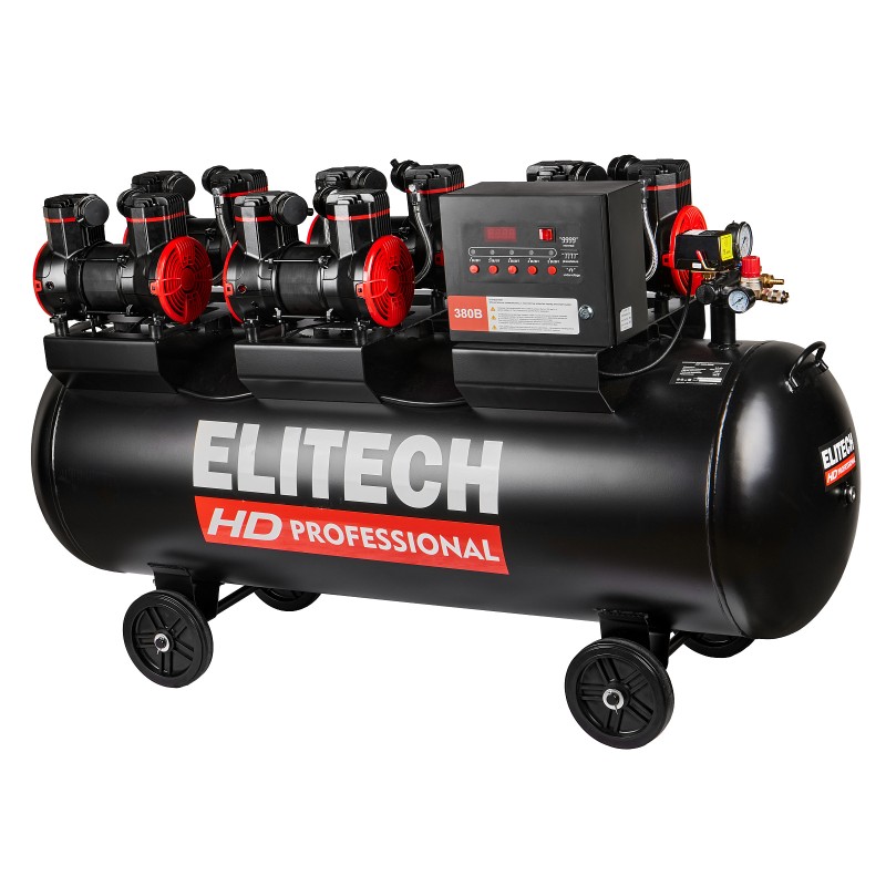 Безмасляный малошумный компрессор Elitech ACF 1500-300S