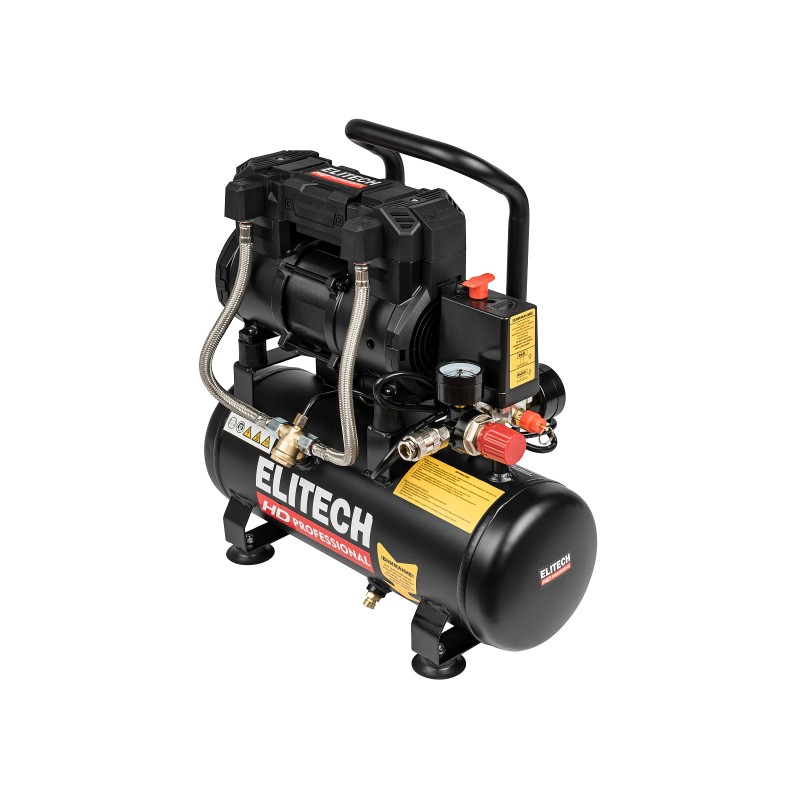 Компрессор безмасляный Elitech HD ACF 200-8S 1,0кВт, 200л/мин, 8л