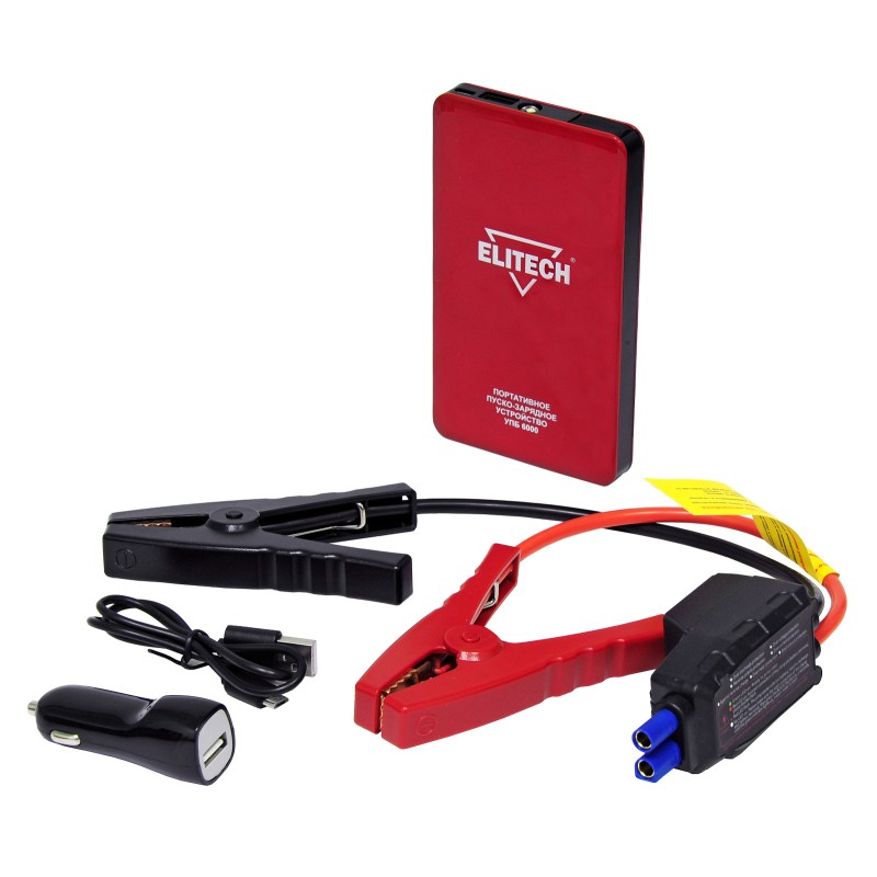Портативное пуско-зарядное устройство Elitech УПБ 6000